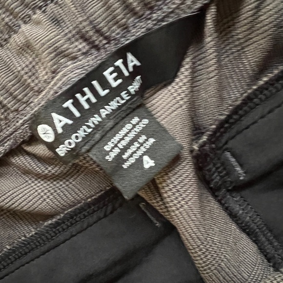 Athleta suit plaid stretch pant. Sz 4 - Picture 4 of 12